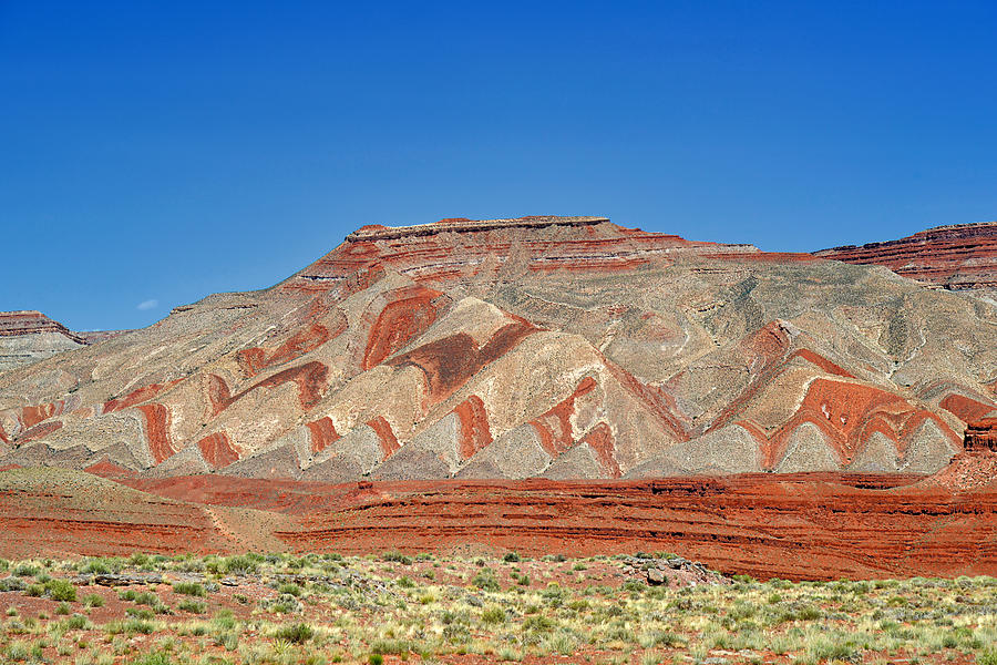 Pattern Photograph - Comb Ridge Utah near Mexican Hat by Alexandra Till
