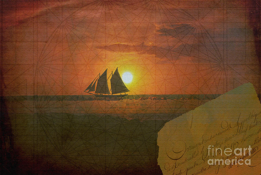 Come Sail Away With Me Mixed Media by Patricia Griffin Brett