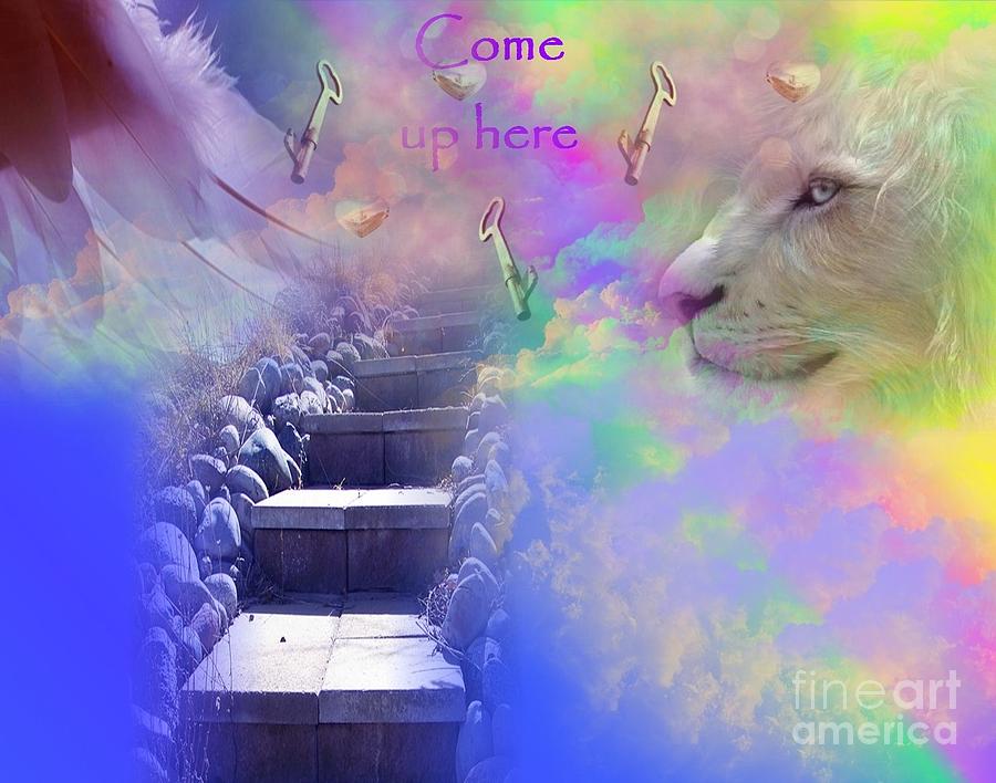 Key Digital Art - Come Up Here by Jewell McChesney