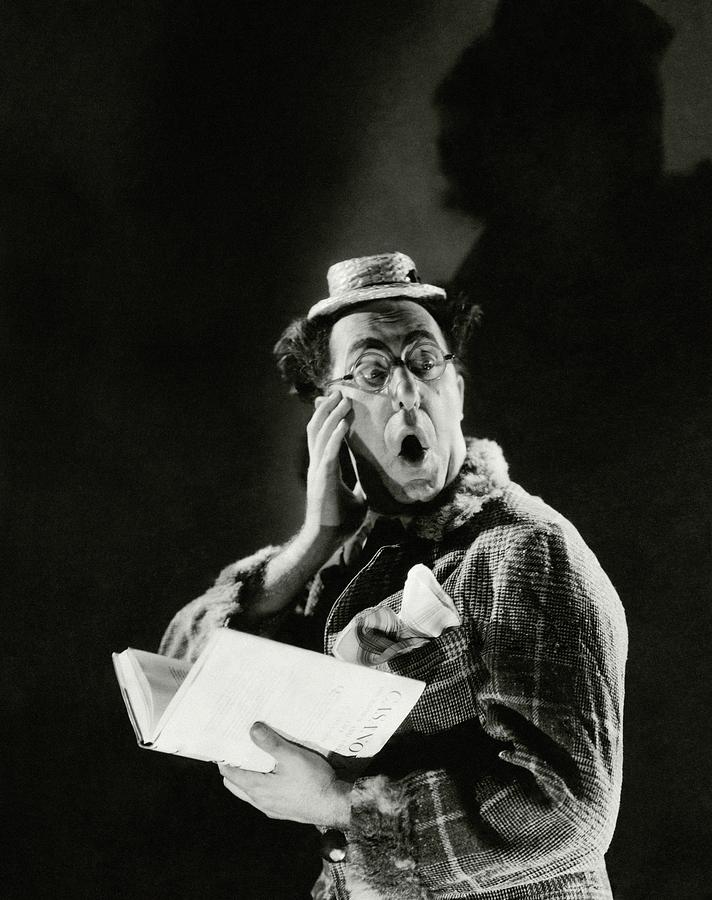 Comedian Ed Wynn Looking Shocked Photograph by Edward Steichen