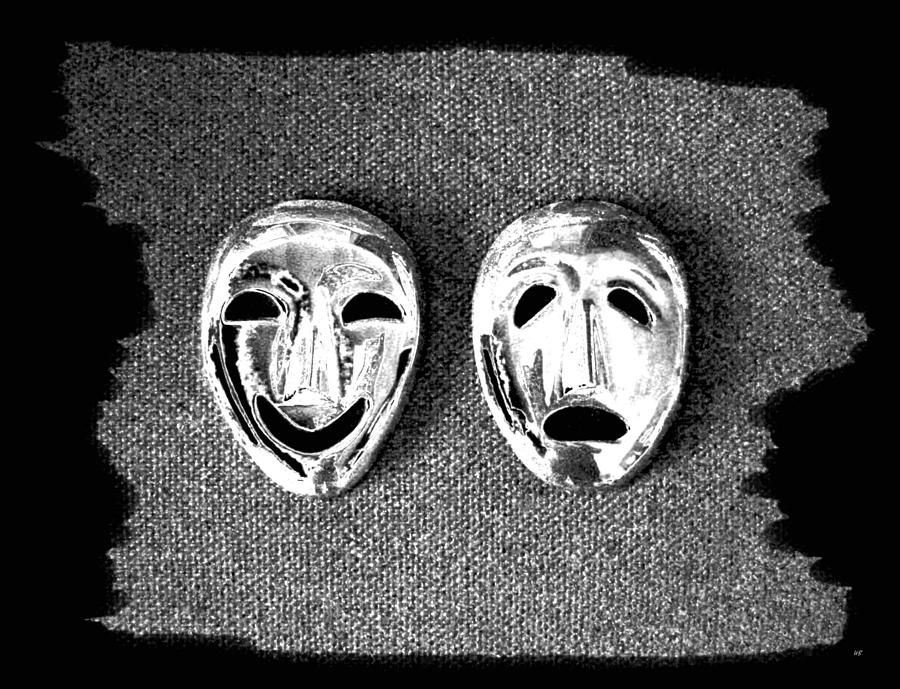 Comedy And Tragedy Masks 7 Digital Art by Will Borden