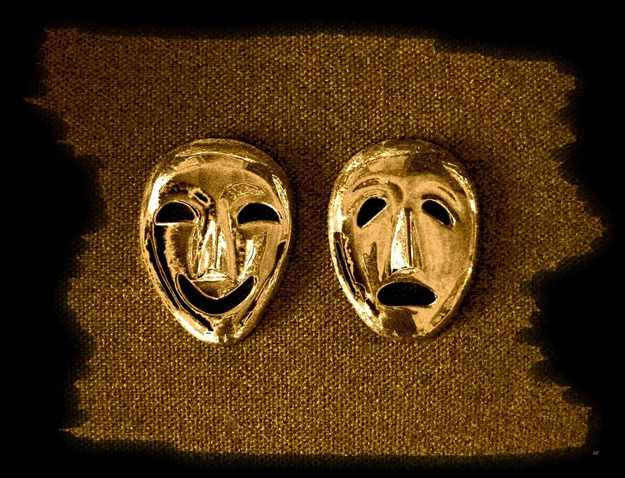 Comedy And Tragedy Masks 1 Digital Art by Will Borden