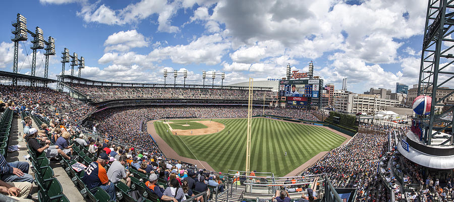 Comerica Park from the upper deck Photograph by John McGraw