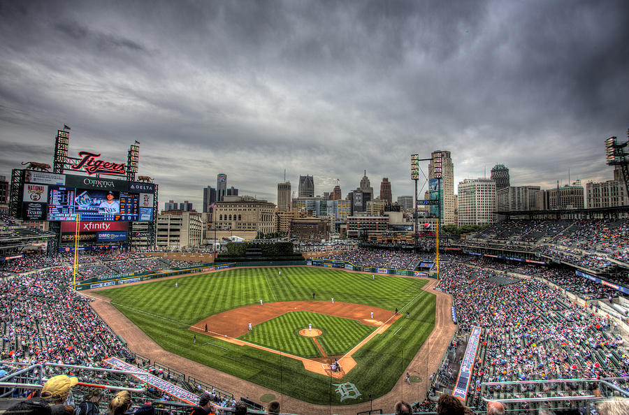Ballpark sunsets: Photos from evenings with the Tigers at Comerica