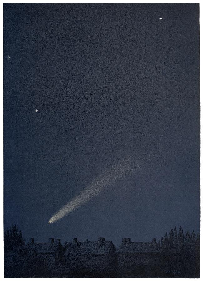 Space Photograph - Comet Of 1882 by David Parker/science Photo Library