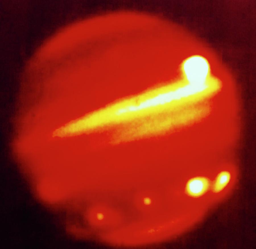 Comet Shoemaker-levy/jupiter Collision Photograph by Nasa/science Photo Library
