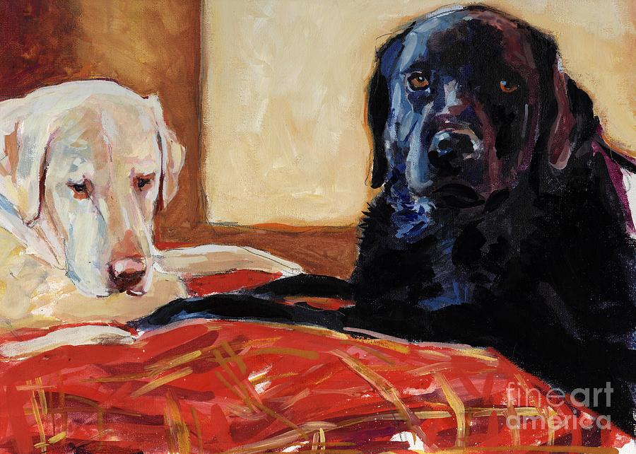 Labrador Retriever Painting - Comfort and Joy by Molly Poole