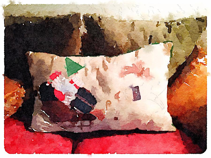 Comfy Santa Digital Art by Shannon Grissom