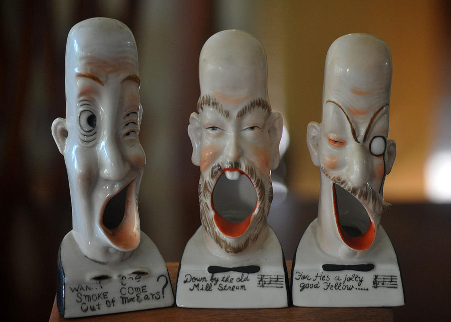 Comical Singing Ashtrays Photograph by Jay Milo
