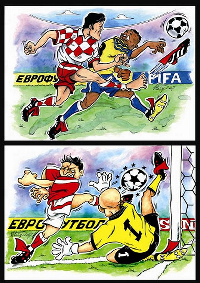 Football Photograph - Comics about EUROFOOTBALL. Third page. by Vitaliy Shcherbak