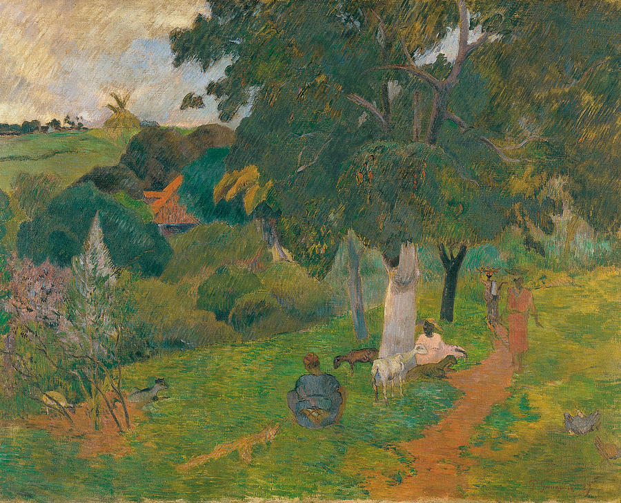Paul Gauguin Painting - Coming and Going. Martinique by Paul Gauguin