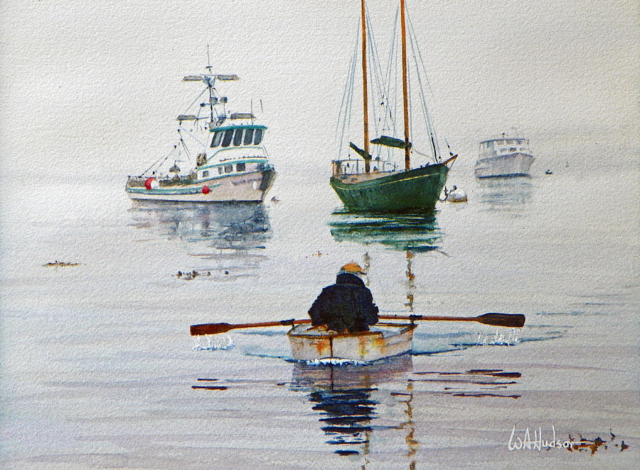 Coming Ashore Painting by Bill Hudson