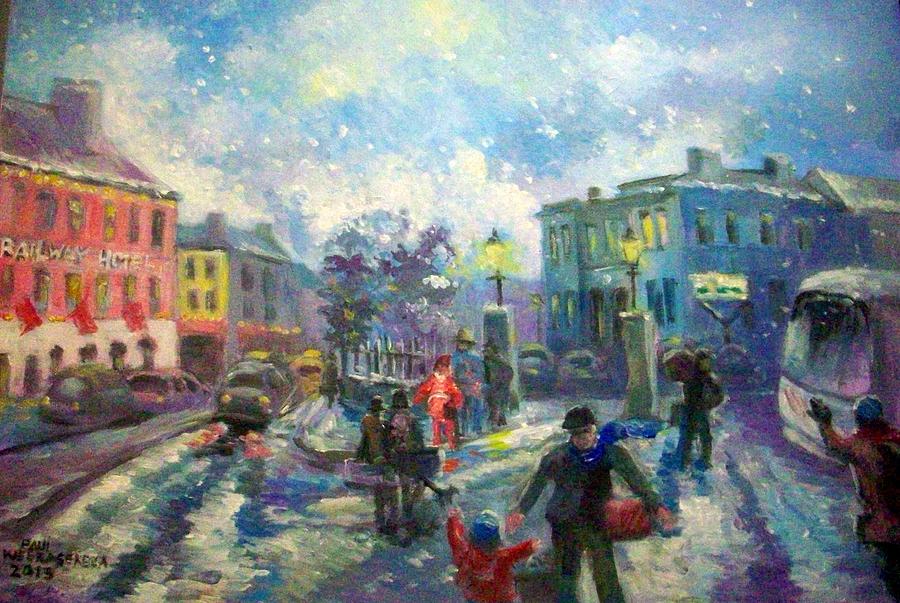 Coming Home For X Mas Painting by Paul Weerasekera