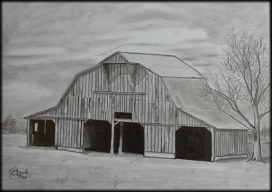 Barn Drawing - Coming Home by Tony Clark