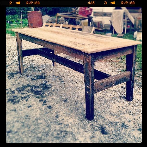 Coming Soon...7ft Farm Table..going To Photograph by Angala Russo