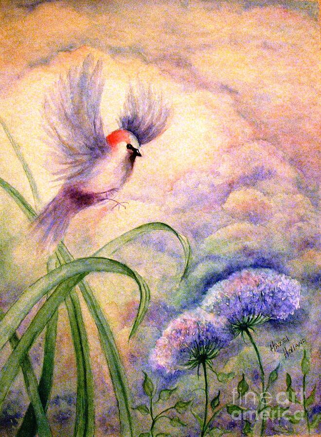 Flower Painting - Coming to Rest by Hazel Holland