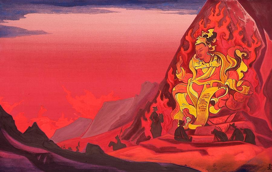 Nicholas Roerich Painting - Command of Rigden Djapo by Nicholas Roerich