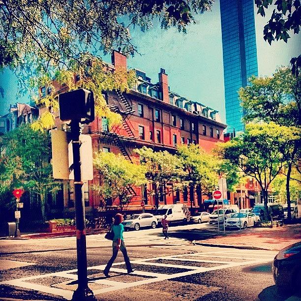 Boston Photograph - #commave #boston #friday #backbay by James Hamilton