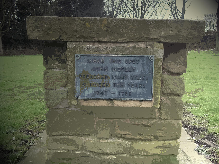 Commemorative Plaque In Thorpe Hesley, This Plaque Drawing by Litz