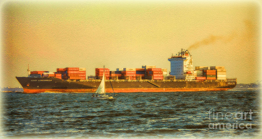 Commerce Meets Recreation on the Chesapeake Bay Photograph by Ola Allen
