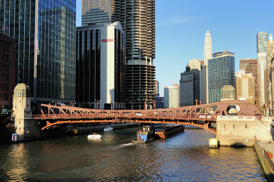 Commerce On The Chicago River Photograph by Bruce Leighty