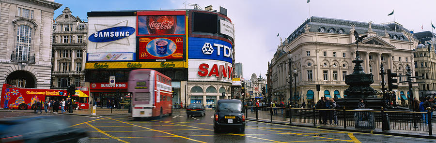 Commercial Signs On Buildings Photograph by Panoramic Images