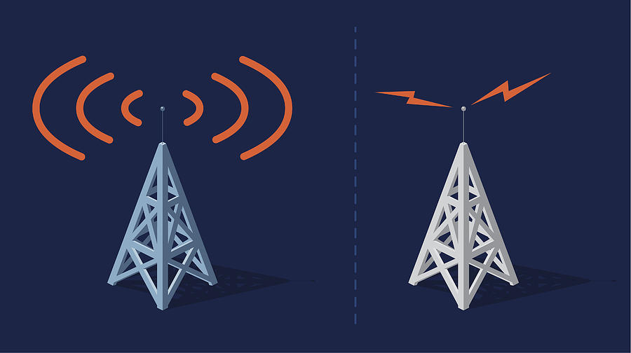 Communication towers Drawing by Anilyanik