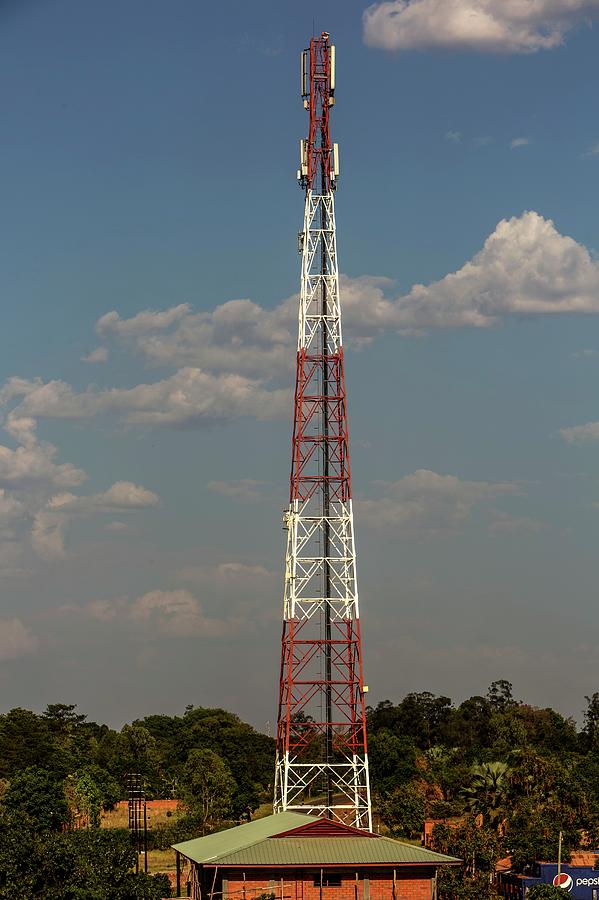 Communications Tower Photograph by Mauro Fermariello/science Photo Library