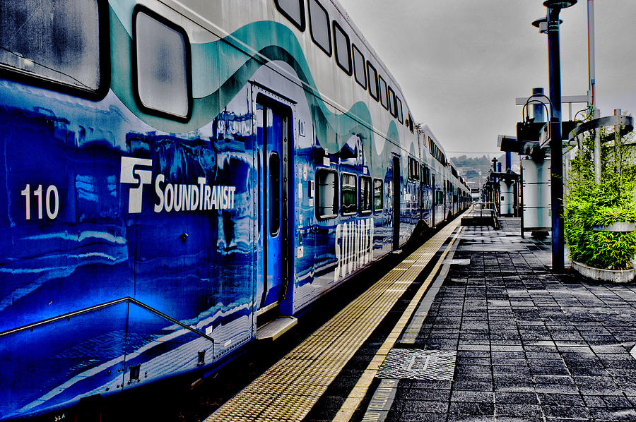 Commuter Train Photograph by Ron Roberts