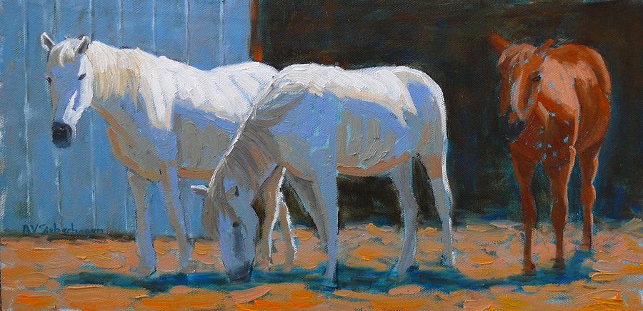 Horse Painting - Companions by Aurelia Sieberhagen