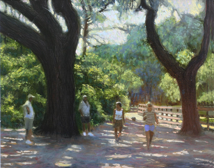 Brookgreen Gardens Painting - Companions by David Zimmerman
