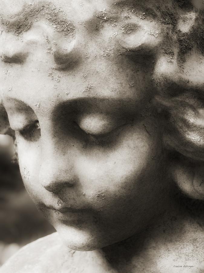 Serene Angel Child Statue Photograph by Melissa Bittinger