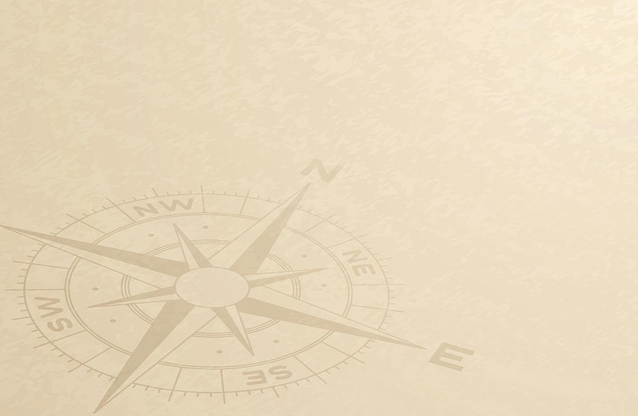 Compass Discovery Background Drawing by Filo