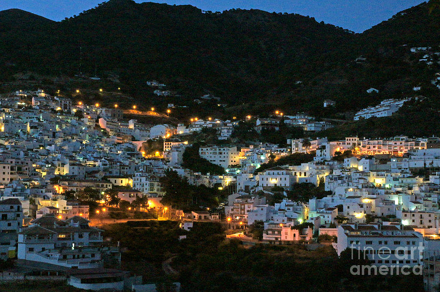 Competa in the twilight Photograph by Rod Jones