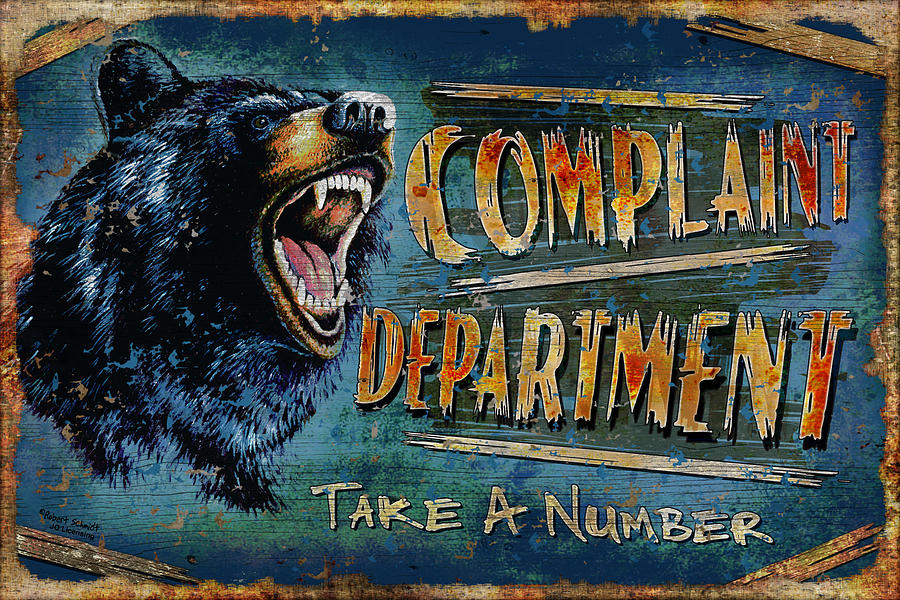 Wildlife Painting - Complaint Department by JQ Licensing