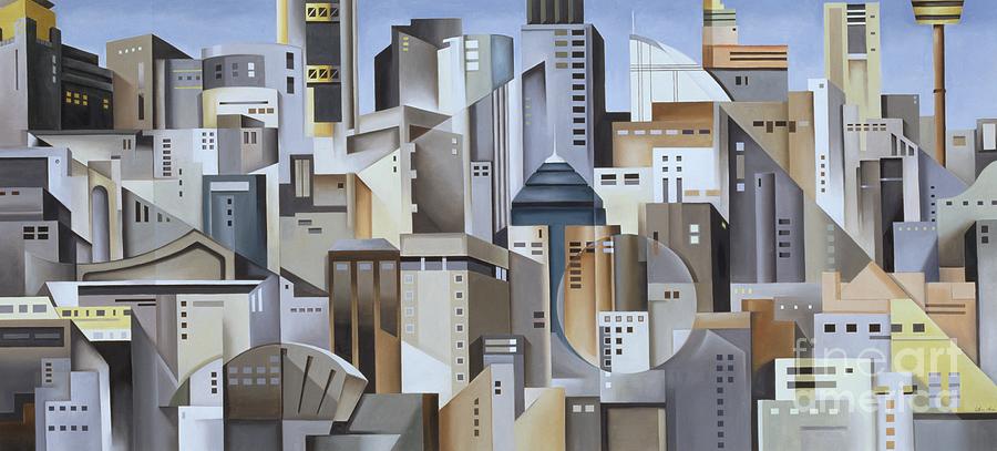 Skyscraper Painting - Composition Looking East by Catherine Abel