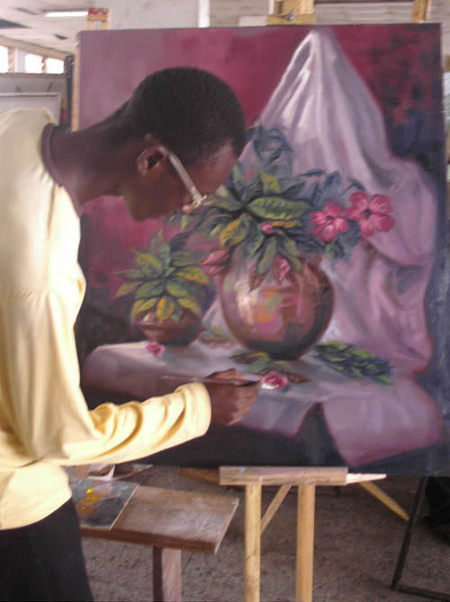 Ayodeji Painting - Composition Painting by Ayodeji Ayeola