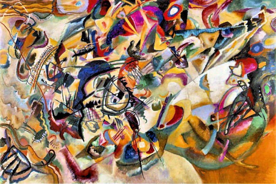 Munich Movie Painting - Composition VII  by Wassily Kandinsky