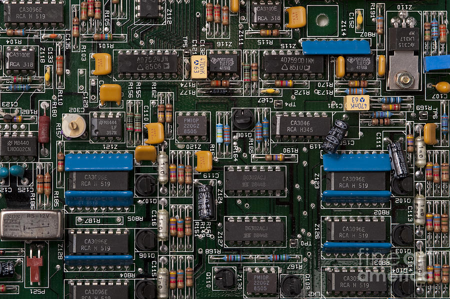Computer Circuit Board Photograph by Jim Corwin