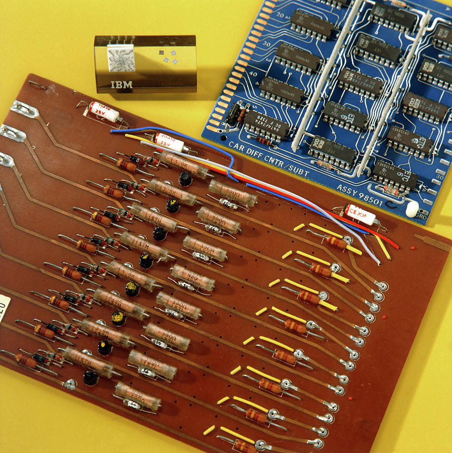 Computer Circuit Boards From 1960's Photograph by Sheila Terry