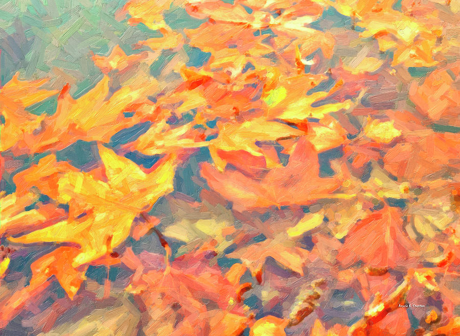 Computer Generated Image Of Autumn Painting by Angela A Stanton | Fine ...