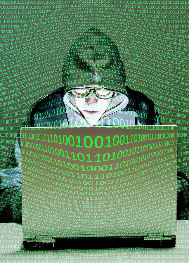 Computer Hacker Photograph by Victor De Schwanberg - Fine Art America