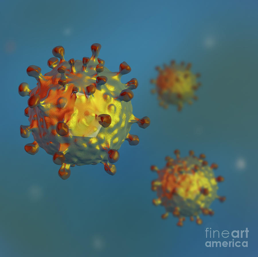 Computer Hepatitis-c Virus, Illustration Photograph by Spencer Sutton