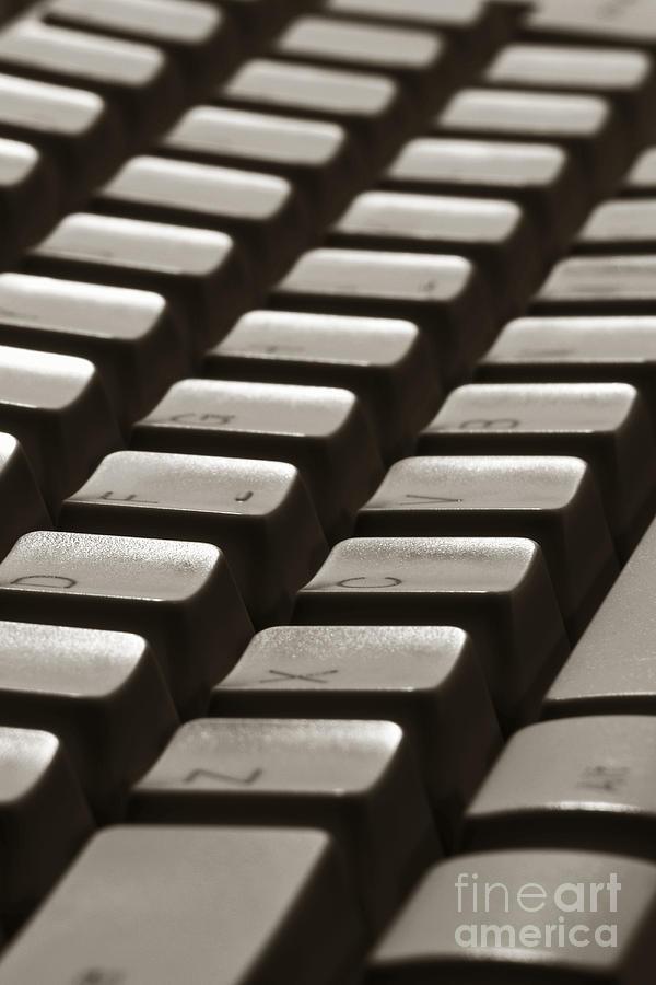 Key Photograph - Computer Keyboard by Olivier Le Queinec