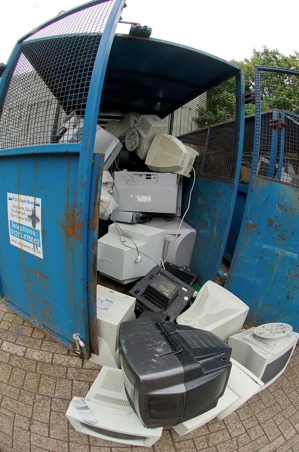 Computer Monitor Recycling by Louise Murray/science Photo Library