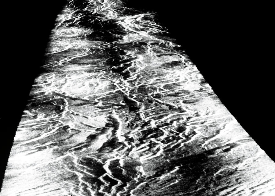 Computer-transformed Image Of Venus Surface Photograph by Nasa/science Photo Library