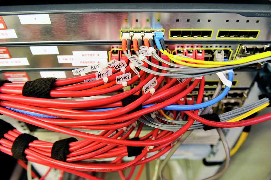 Computer Wiring Photograph by Jan Van De Vel/reporters/science Photo Library