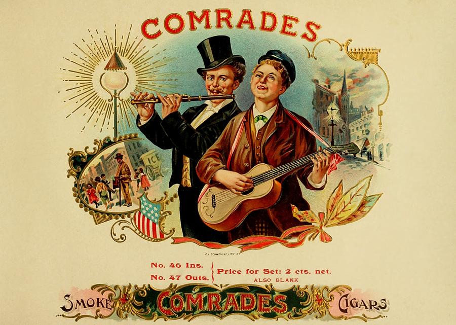 Comrades Vintage Cigar Advertisement Painting by Movie Poster Prints