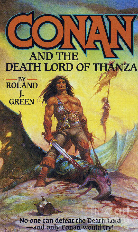 Book Drawing - Conan And The Death Lord Of Thanza 1997 by The Advertising Archives