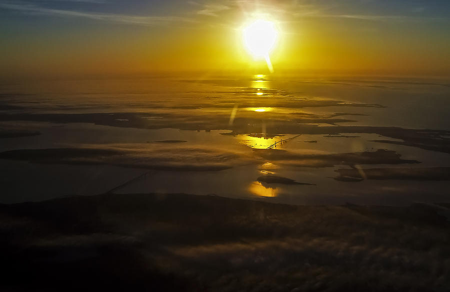 Conanicut Island and Narragansett Bay Sunrise II Photograph by Greg Reed